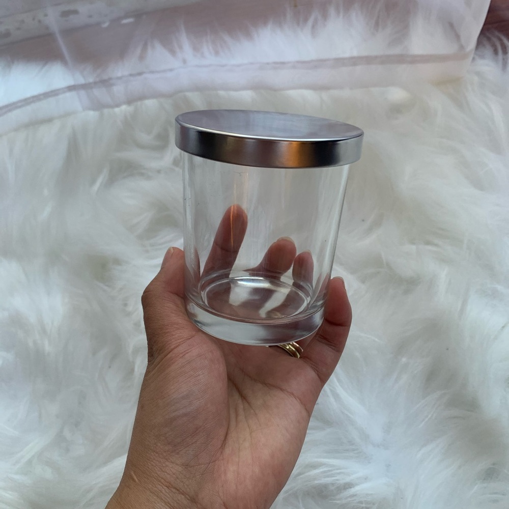 8 oz glass jars with stainless steel lids